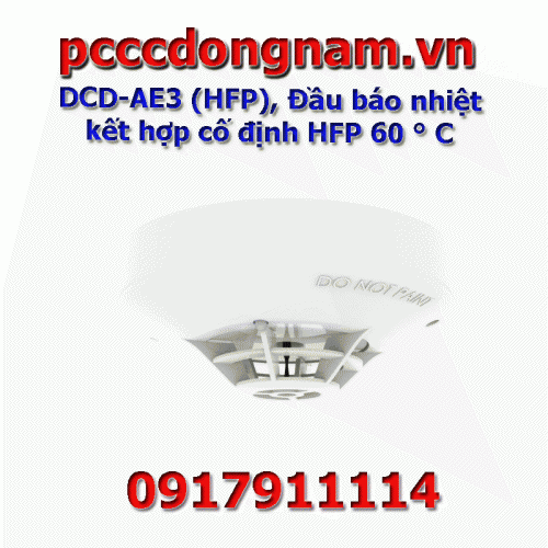 DCD-AE3 (HFP), Đầu báo nhiệt kết hợp cố định HFP 60 ° C