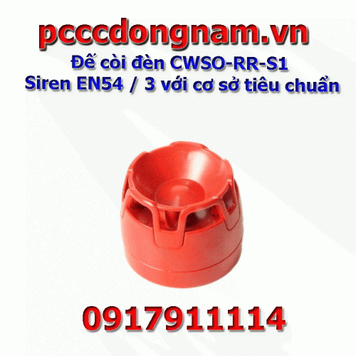 CWSO-RR-S1 Siren EN54 3 siren base for standard lights