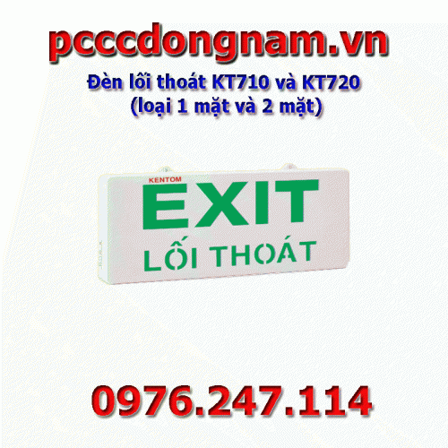 Exit lights KT710 and KT720 (1-sided and 2-sided type)