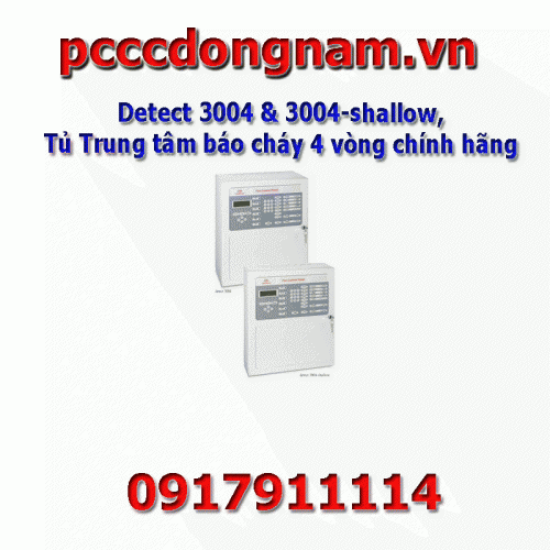 Detect 3004 and 3004-shallow,Original 4 Ring Fire Alarm Control Panel