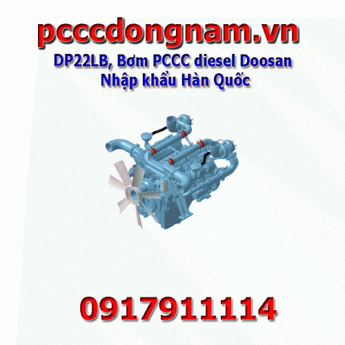DP22LB, Doosan diesel fire fighting pump imported from Korea