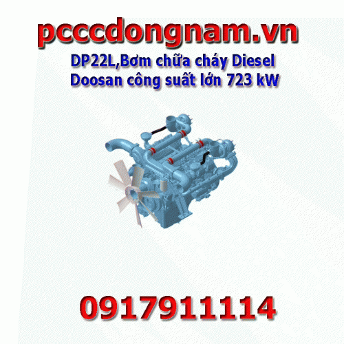 DP22L,Bơm chữa cháy Diesel Doosan công suất lớn 723 kW