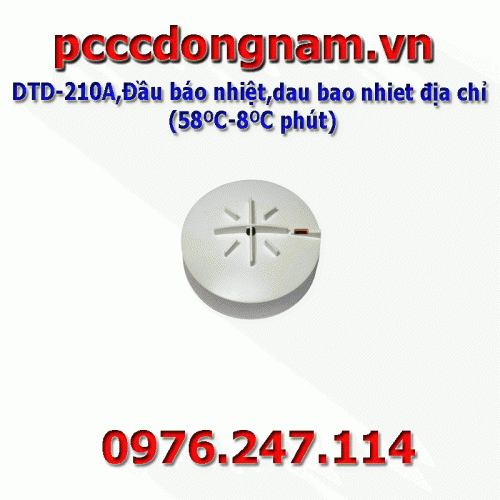 DTD-210A, Heat detector, how many addresses (58ºC-8ºC min)