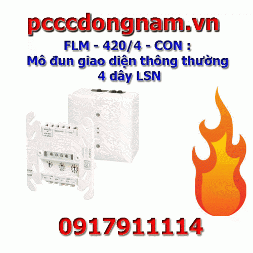FLM ‑ 420/4 ‑ CON,Mô đun giao diện thông thường 4 dây LSN