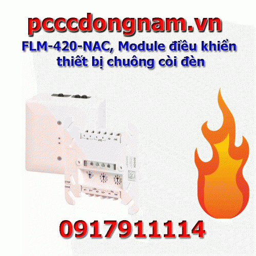 FLM‑420‑NAC,Module to control bell and whistle device