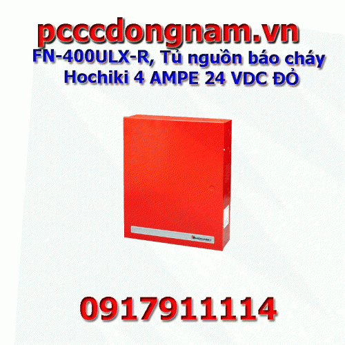 FN-400ULX-R, Tủ nguồn báo cháy Hochiki 4 AMPE 24 VDC ĐỎ