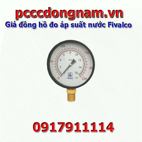 Giá đồng hồ đo áp suất nước Fivalco FP11