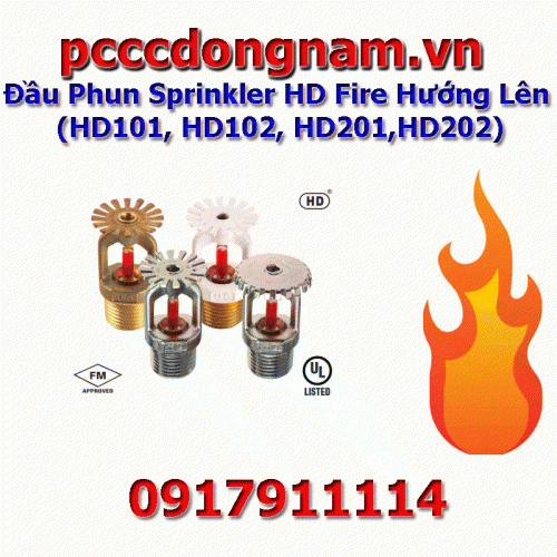 Đầu Phun Sprinkler HD Fire Hướng Lên Xuống HD101 HD102 HD201 HD202