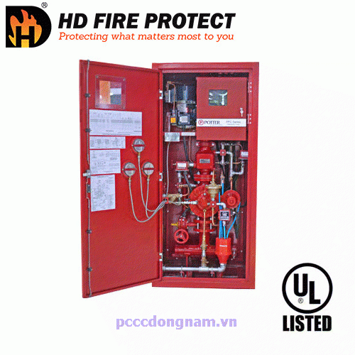 HD Fire, Tủ Hệ Thống Van Xả Tràn Pre-Pack Tiêu Chuẩn UL, Pre-Pack Systems