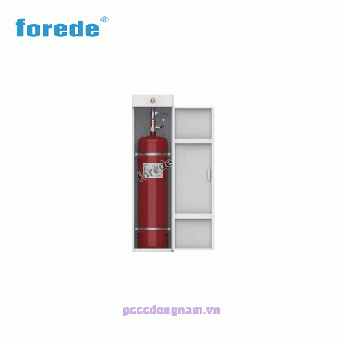120L Single Cabinet Fire Suppression Gas System Fm200 For Fire Protection