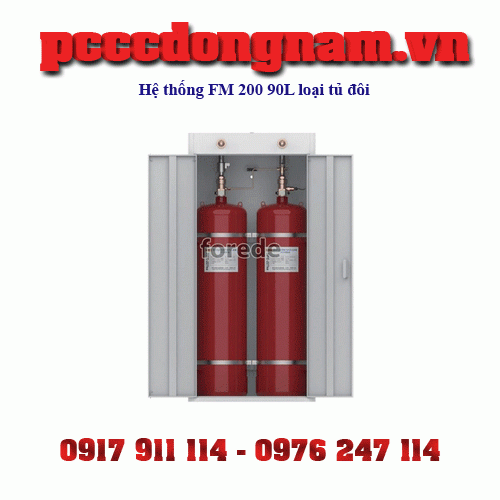 90L Double Cabinet Type FM 200 Fire Protection Gas System