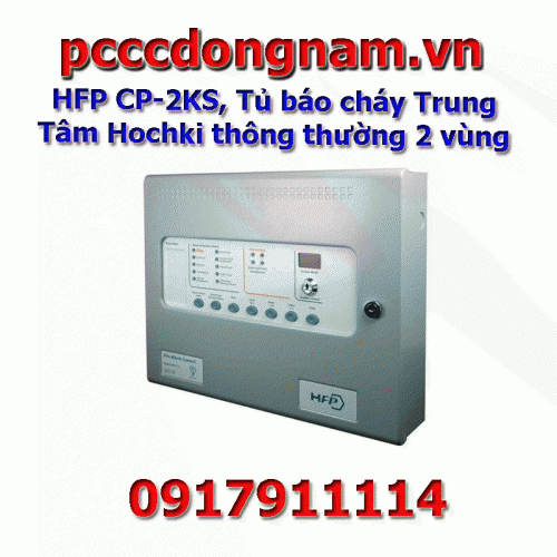 HFP CP-2KS, Conventional Hochki Central Fire Alarm Cabinet with 2 zones