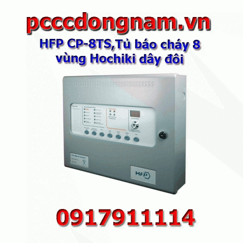 HFP CP-8TS,Tủ báo cháy 8 vùng Hochiki dây đôi