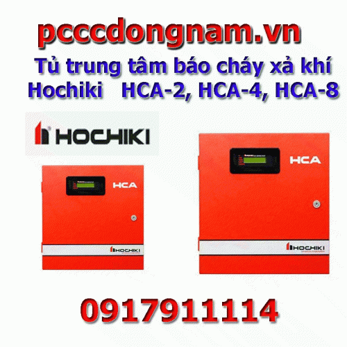 Tủ trung tâm báo cháy và điều khiển xả khí HCA-2 HCA-4 HCA-8