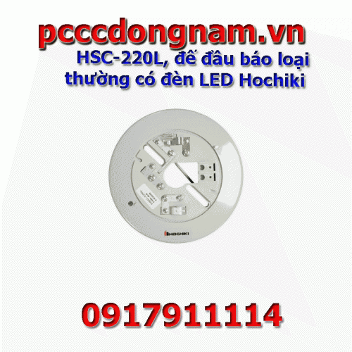 HSC-220L, đế đầu báo loại thường có đèn LED Hochiki