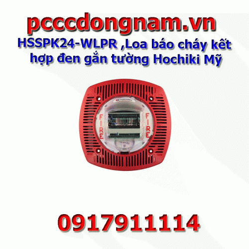 HSSPK24-WLPR ,Loa báo cháy kết hợp đen gắn tường Hochiki Mỹ