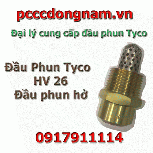 HV26, Đầu Phun Sprinkler tyco Uk Hở HV26