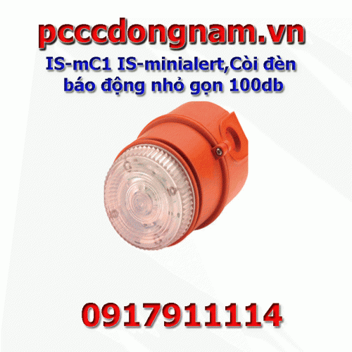IS-mC1 IS-minialert,Còi đèn báo động nhỏ gọn 100db