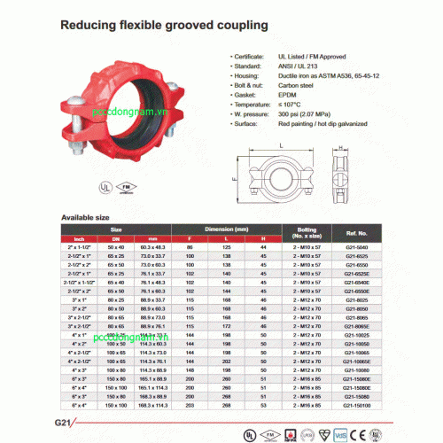Reducing coupling,TPMCSTEEL ,Reducing flexible grooved coupling