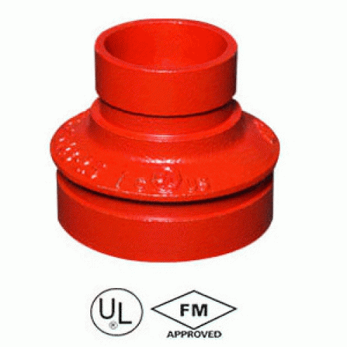 Grooved concentric reducer coupling
