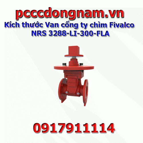 Dimensions Fivalco submersible gate valve NRS 3288-LI-300-FLA