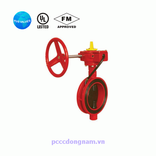 KVS-3211,Electric butterfly valve with grooved handwheel