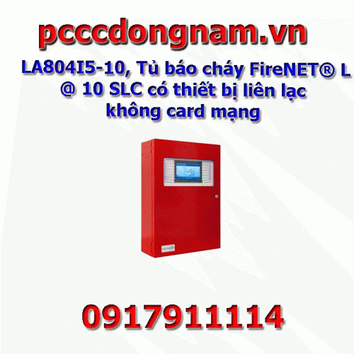 LA804I5-10, FireNET® L @ 10 SLC Fire Alarm Cabinet with communication device without network card