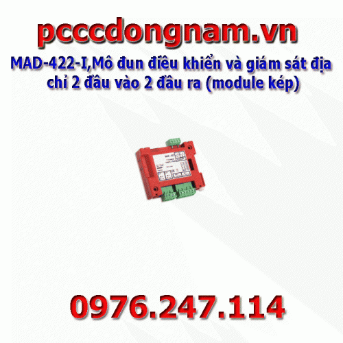 MAD-422-I,2 input 2 output address monitoring and control module (dual module)