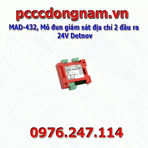 MAD-432, 24V Detnov Dual Output Address Monitoring Module
