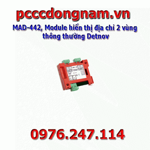 MAD-442, Detnov conventional 2-zone address display module