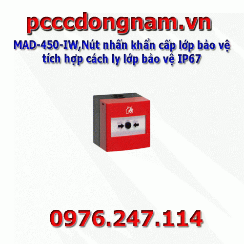 MAD-450-IW,Isolated protection class emergency push button IP67