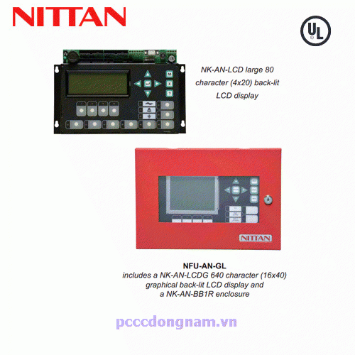 Màn Hình Hoạ LCD Điều Khiển Từ Xa Nittan NFU-AN-GL Chuẩn UL