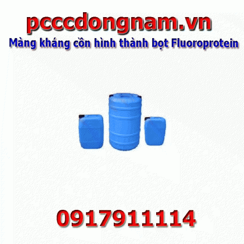 Fluoroprotein foam forming alcohol resistant film