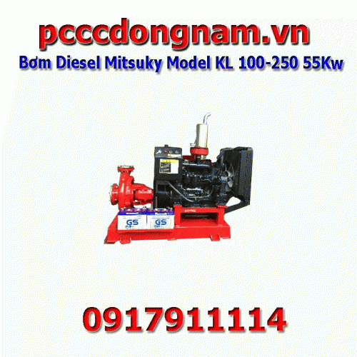 Diesel engine fire pump Model KL 100-250 55Kw