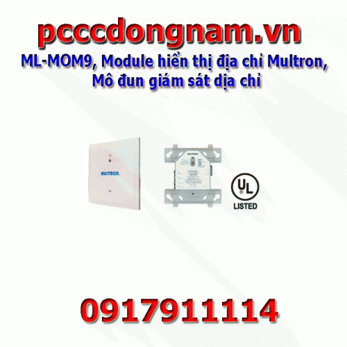 ML-MOM9, Multron Address Display Module, Address Monitoring Module