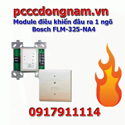 Bosch FLM-325-NA4 1-way output control module, addressable control module