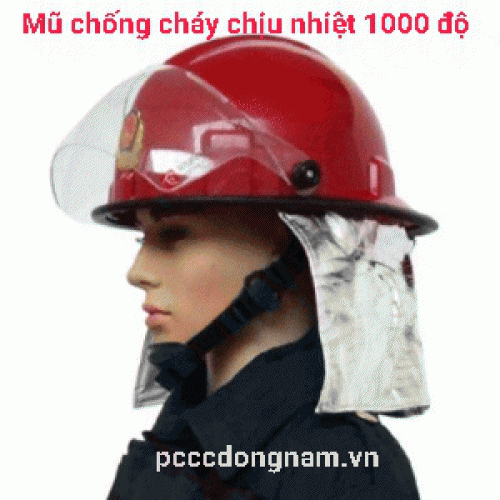 1000 degree heat resistant fire helmet