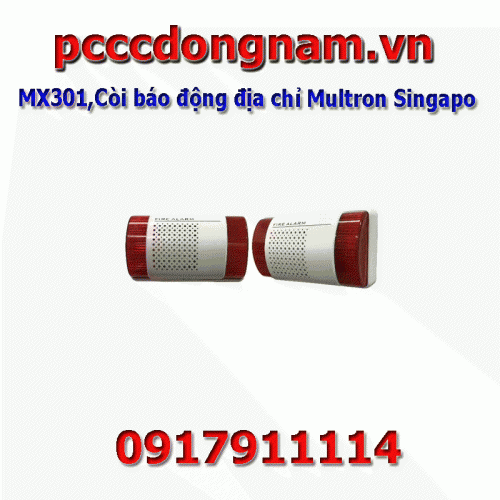 MX301,Còi báo động địa chỉ Multron Singapo