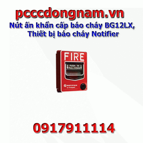 BG12LX Fire Alarm Emergency Push Button, Notifier Fire Alarm Device