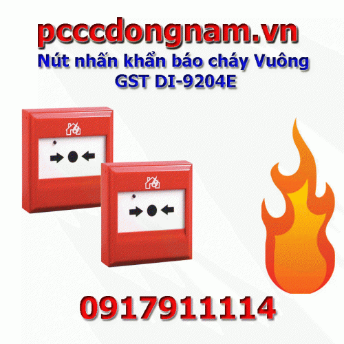 Nút nhấn khẩn báo cháy Vuông GST DI-9204E