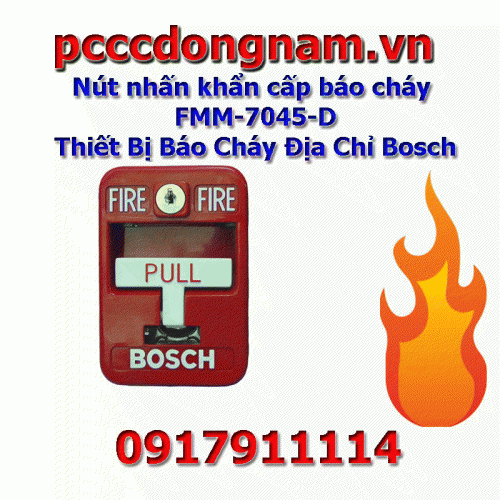 Fire Alarm Emergency Button Bosch Addressable FMM-7045-D