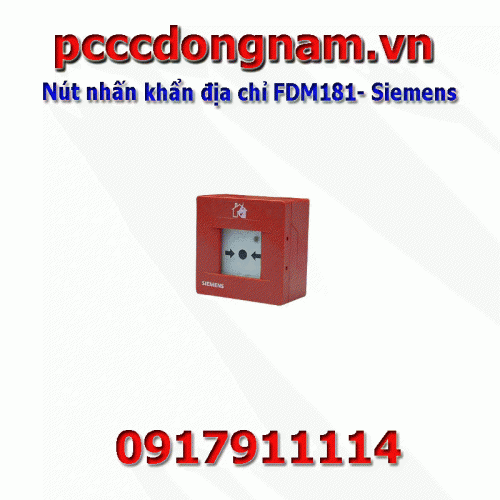 Emergency push button address FDM181 Siemens
