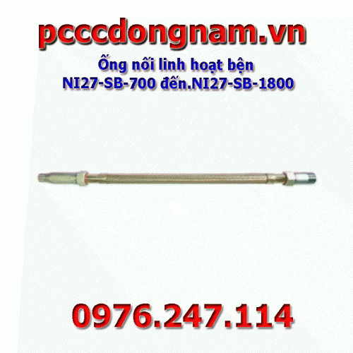 Braided flexible hose NI27-SB-700 to NI27-SB-1800