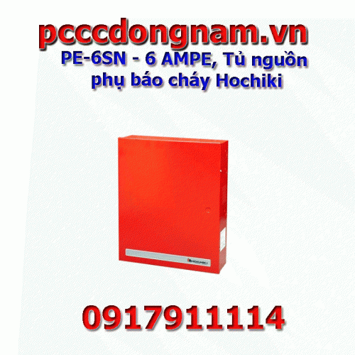 PE-6SN - 6 AMPE, Tủ nguồn phụ báo cháy Hochiki