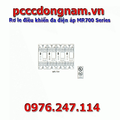 Multi-Voltage Control Relays MR700 Series