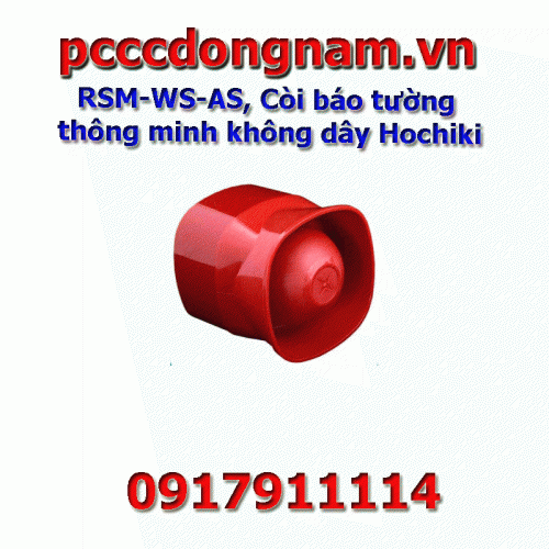 RSM-WSB-AS,Còi đèn âm thanh báo tường thông minh không dây Hochiki