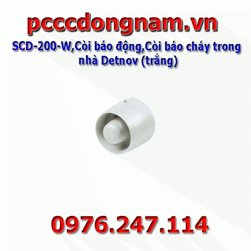 SCD-200-W, Siren, Detnov Indoor Fire Siren (white)