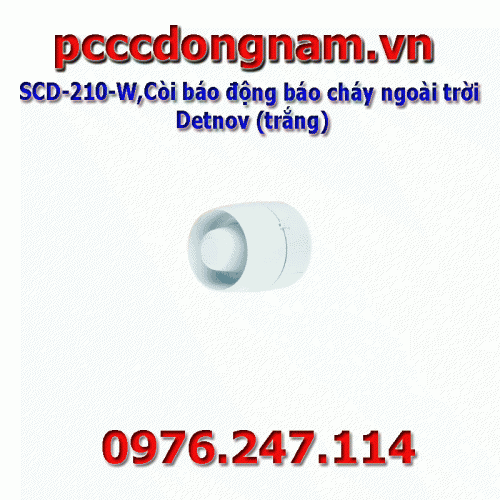 SCD-210-W,Detnov outdoor fire alarm siren (white)