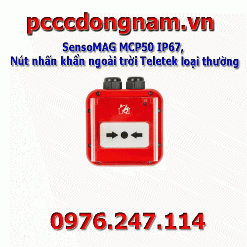 SensoMAG MCP50 IP67, Nút nhấn khẩn ngoài trời Teletek loại thường