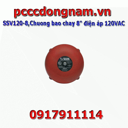 SSV120-8,Chuong bao chay 8 inches điện áp 120VAC